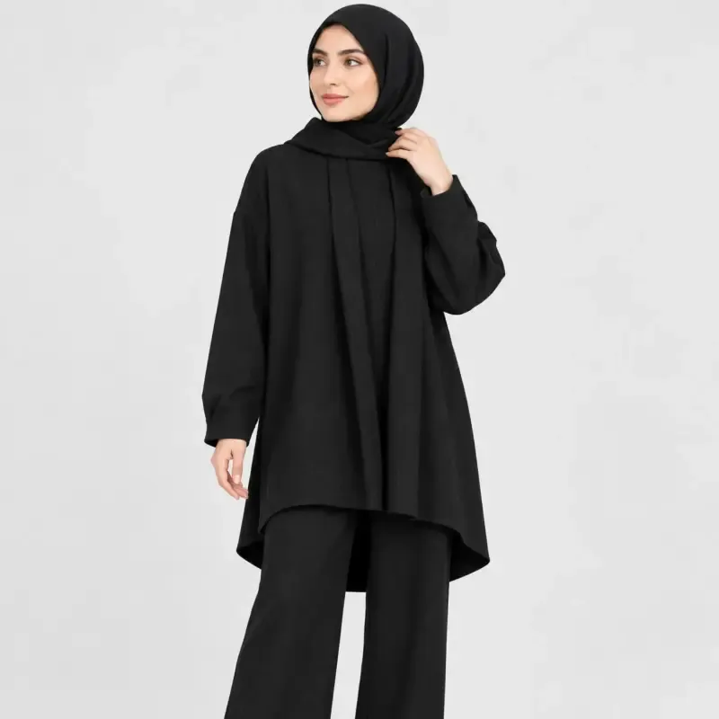شومیز تک آستین سه ربع لنین مراکشی زنانه
