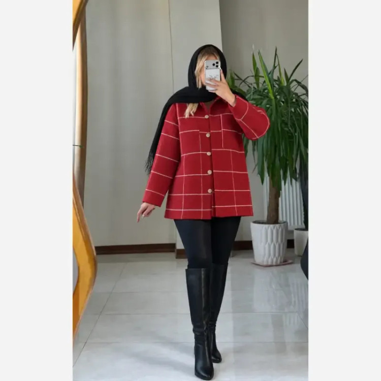 شکت پشمی موهردار لیوزا زنانه سایز 38 تا 48