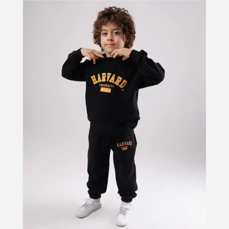 ست بلوز و شلوار جاگر بچگانه هاروارد دورس دو نخ پنبه سایز 2 تا 10 سال