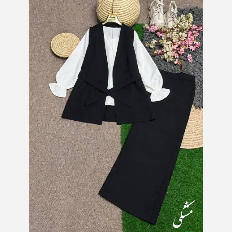 ست چهارتیکه زنانه مدل ملنا جنس بزیاق ریزشی