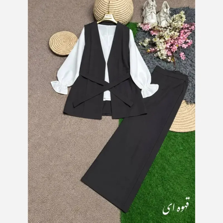ست چهارتیکه زنانه مدل ملنا جنس بزیاق ریزشی