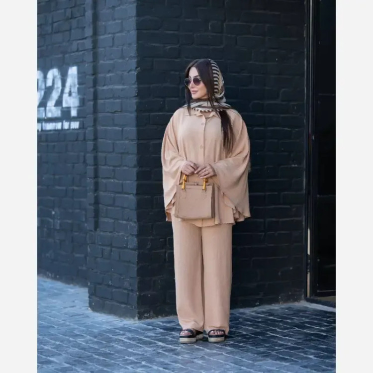 شومیز شلوار زنانه ابروبادی درجهیک سایز بزرگ تا 56